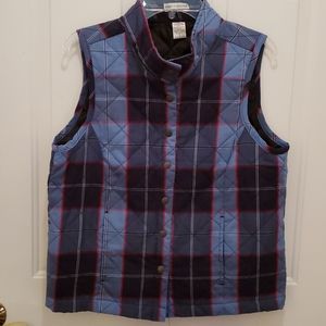 *3 for $25* Rebecca Malone Women's Plaid Quilted Vest - Size Small